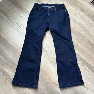 Dark Blue Denim Flare Jeans